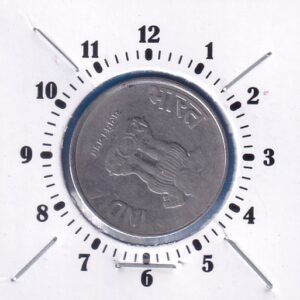 ERROR COIN ~ 4 O'clock ROTATION ~ 2 RUPEES ~ 2012 ~ NOIDA MINT