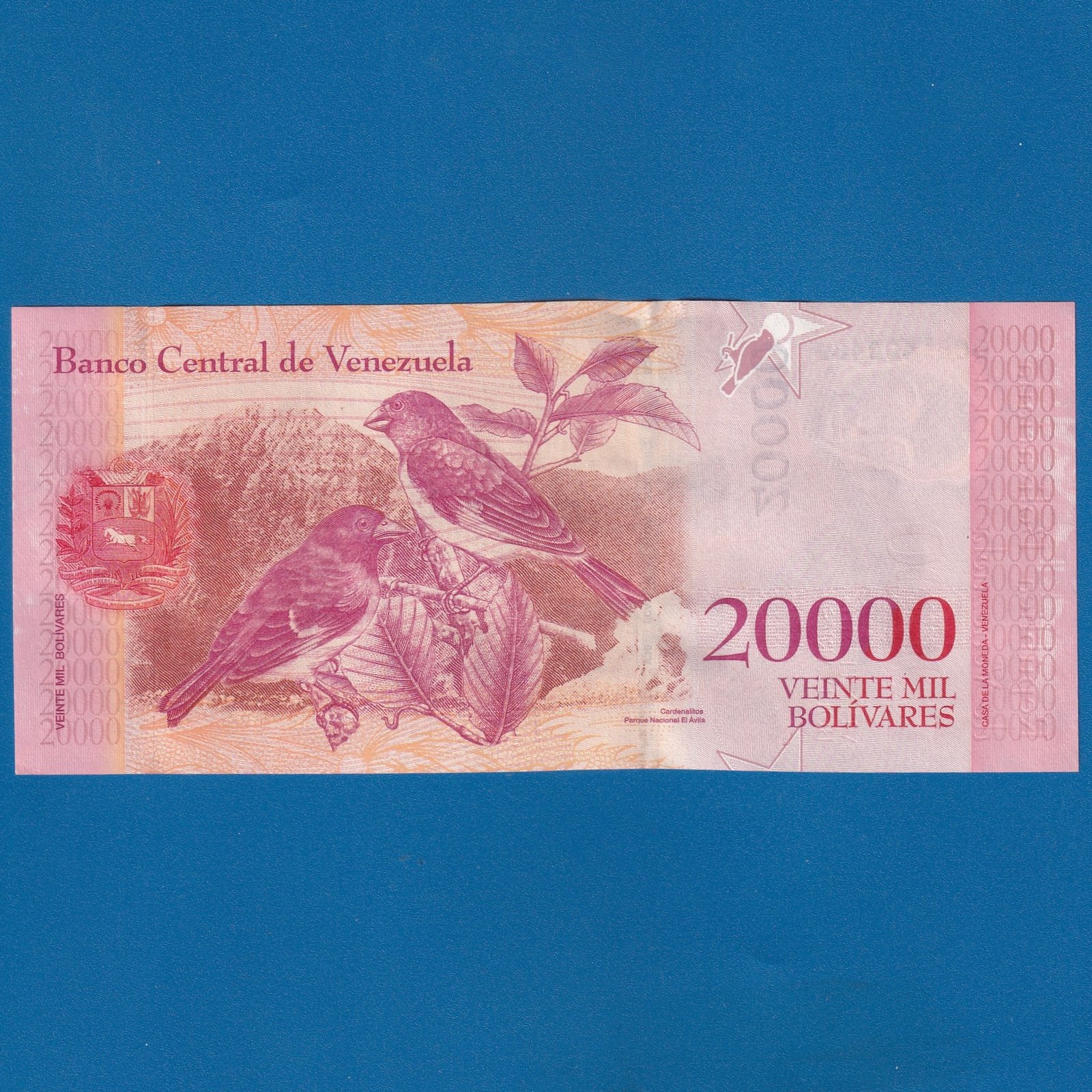 FCN ~ VENEZUELA ~ 20000 VEF NOTE ~ VENEZUELAN BOLIVARES ~ 2017 ~ GEM UNC - Image 2