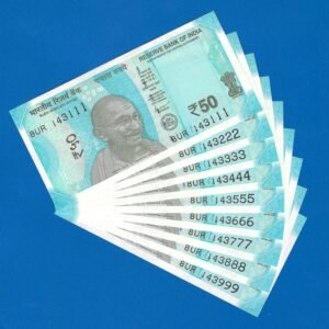 F-097 ~ 50 RUPEES NOTES ~?SHAKTIKANT DAS ~ HAMPI ~ 2023 ~ INSET ?L? ~ 143111 TO 143999 (9 NOTES SET)