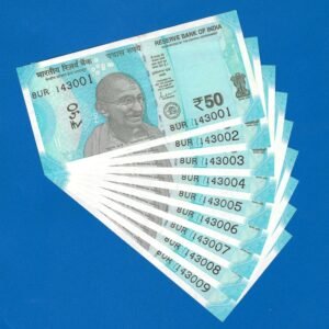 F-097 ~ 50 RUPEES NOTES ~?SHAKTIKANT DAS ~ HAMPI ~ 2023 ~ INSET ?L? ~ 143001 TO 143009 (9 NOTES SET)