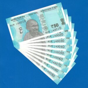 F-097 ~ 50 RUPEES NOTES ~?SHAKTIKANT DAS ~ HAMPI ~ 2023 ~ INSET ?L? ~ 143010 TO 143090 (9 NOTES SET)