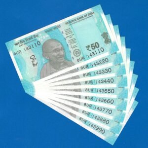 F-097 ~ 50 RUPEES NOTES ~?SHAKTIKANT DAS ~ HAMPI ~ 2023 ~ INSET ?L? ~ 143110 TO 143990 (9 NOTES SET)