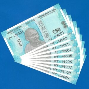 F-101 ~ 50 RUPEES NOTE ~?SHAKTIKANT DAS ~ HAMPI ~ 2024 ~ INSET ?M? ~ 108001-009 (9 NOTES SET)
