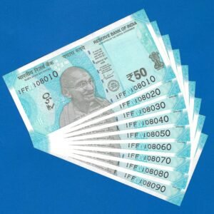 F-101 ~ 50 RUPEES NOTE ~?SHAKTIKANT DAS ~ HAMPI ~ 2024 ~ INSET ?M? ~ 108010-090 (9 NOTES SET)