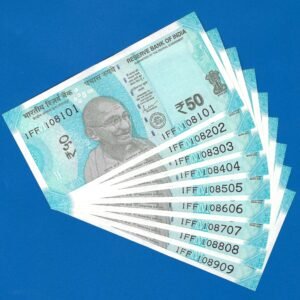 F-101 ~ 50 RUPEES NOTE ~?SHAKTIKANT DAS ~ HAMPI ~ 2024 ~ INSET ?M? ~ 108101-909 (9 NOTES SET)
