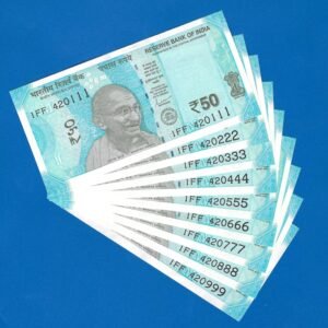 F-101 ~ 50 RUPEES NOTE ~?SHAKTIKANT DAS ~ HAMPI ~ 2024 ~ INSET ?M? ~ 420111-999 (9 NOTES SET)